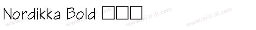 Nordikka Bold字体转换